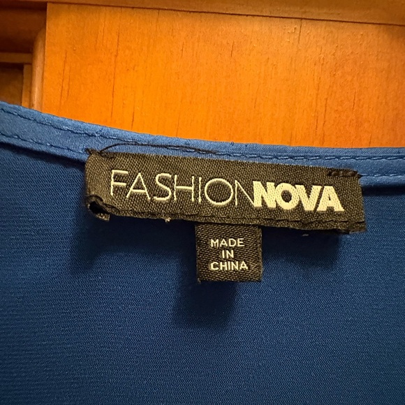 Long Sleeve Satin Dress - Fashion Nova - Picture 3 of 5